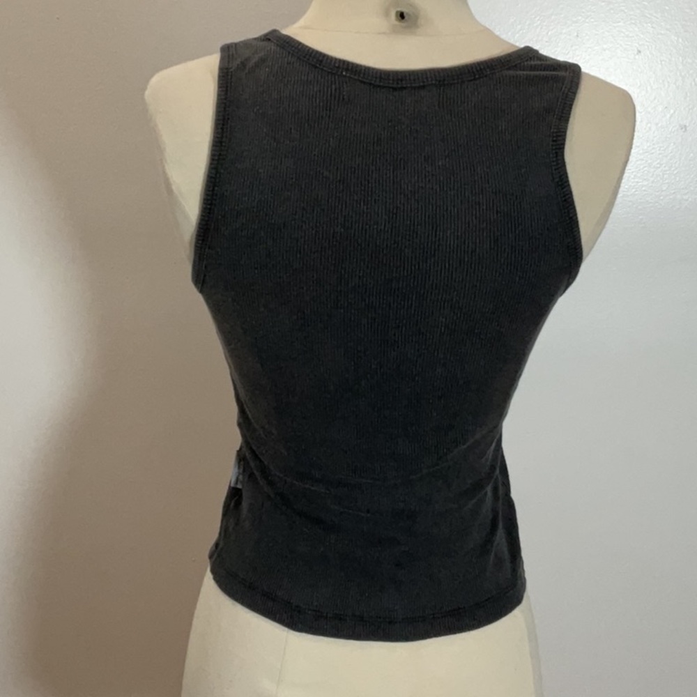 The Laundry Room Chilly Wheelies Rib Tank in Black Snow, Size: S - Picture 8 of 8